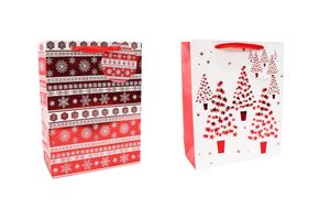 Bolsa de Regalo Rojo Metalizado Mediana en Tienda Inglesa