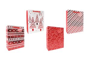 Bolsa de Regalo Rojo Metalizado Grande en Tienda Inglesa