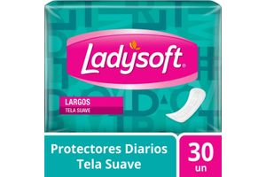 Protectores Diarios LADYSOFT Largos con Tela Suave x 30 Unidades en Tienda Inglesa