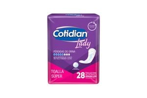 Toallas Femeninas COTIDIAN Lady x 28 Unidades en Tienda Inglesa