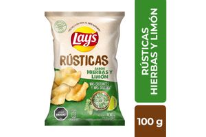 Papas Fritas LAY'S Rusticas Hierbas y Limón 100 gr en Tienda Inglesa