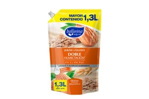 Jabón Líquido BALLERINA Avena y Aceite de Almendras 1.3 L en Tienda Inglesa