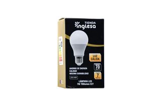 Lámpara LED TIENDA INGLESA 7 W Cálida E27 en Tienda Inglesa