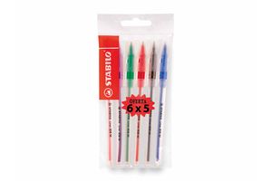 Bolígrafo STABILO Liner 6x5 Surtido en Tienda Inglesa