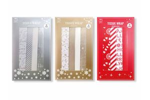 Papel de Regalo Navideño TISSUE WRAP x12 Unidades 50x75 cm en Tienda Inglesa