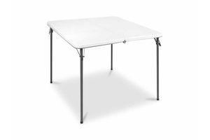 Mesa Plegable de Plástico Blanca 86 x 86 x 74 cm en Tienda Inglesa