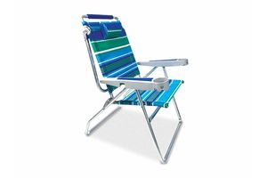 Silla de Playa Alta Belice Azul 70 x 69 x 101 cm en Tienda Inglesa