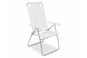 Silla Alta de Playa BEL Sannet 4 Posiciones Blanca  57 x 70 x 114 cm en Tienda Inglesa