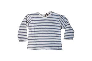 Remera Manga Larga Rayas de Bebe Denim Talle 18 a 24 Meses en Tienda Inglesa