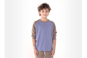 Remera Manga Larga Ranglan de Niño Denim Talle 12 en Tienda Inglesa