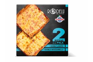 Pizza RODELU a La Pala Muzzarella + Jamón 2 Unidades en Tienda Inglesa
