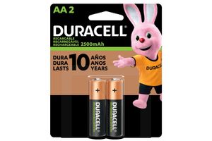 Pila Recargable AA DURACELL x 2 en Tienda Inglesa