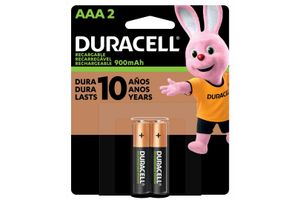 Pila Recargable AAA DURACELL x 2 en Tienda Inglesa