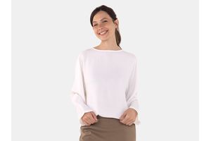 Blusa Manga Larga de Mujer Blanco Talle L en Tienda Inglesa