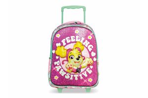 Mochila con Carro 40 cm 3D Tafeta con Brillo Paw Patrol en Tienda Inglesa