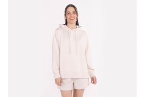 Canguro Deportivo Básico de Mujer Beige Talle L en Tienda Inglesa