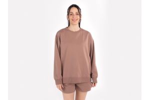 Buzo Deportivo Básico de Mujer Marrón Talle XL en Tienda Inglesa