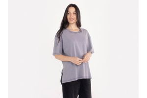 Remera Con Lavado Over de Mujer Denim Talle L en Tienda Inglesa