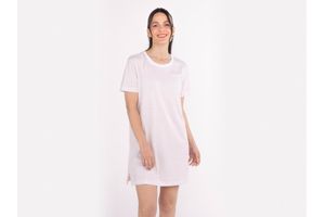 Camison Estampado de Manga Corta de Mujer Beige  Talle L en Tienda Inglesa