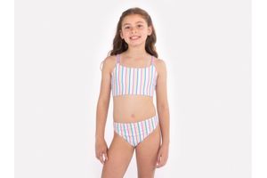 Set 2 Piezas Bikini de Niña Rayas Talle 10 en Tienda Inglesa