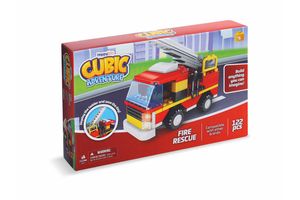Bloques de Construcción CUBIC Play Set Bomberos 122 Piezas en Tienda Inglesa