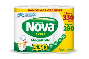 Toalla Cocina NOVA Extra Mega Rollo 330 Paños en Tienda Inglesa