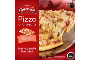 Pizza a la Piedra LA ESPECIALISTA Jamón Congelada 500 gr en Tienda Inglesa