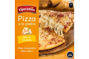 Pizza a la Piedra LA ESPECIALISTA Mix de Quesos Congelada 510 gr en Tienda Inglesa