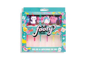 Lapicera con Gel Diseño Animalitos FOOTY 6 Unidades. en Tienda Inglesa